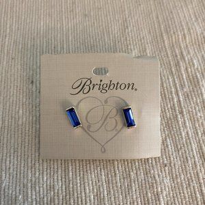 Brighton small blue stone stud earrings